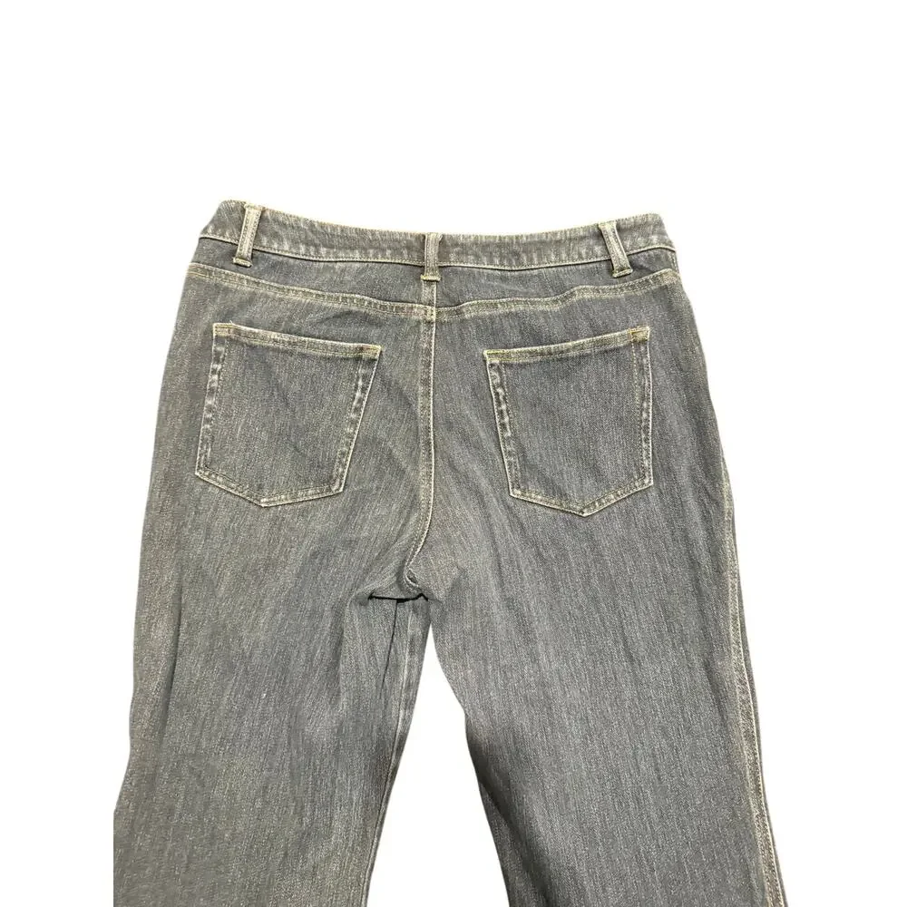 Coldwater Creek Women's Blue Trouser Flare Denim Jeans Size Petite 10